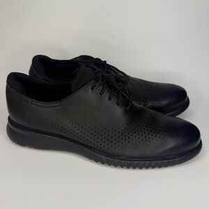 Cole Haan Zerogrand 2.0 Laser C23832 Wingtip Leather Black Shoes Mens Size 12M